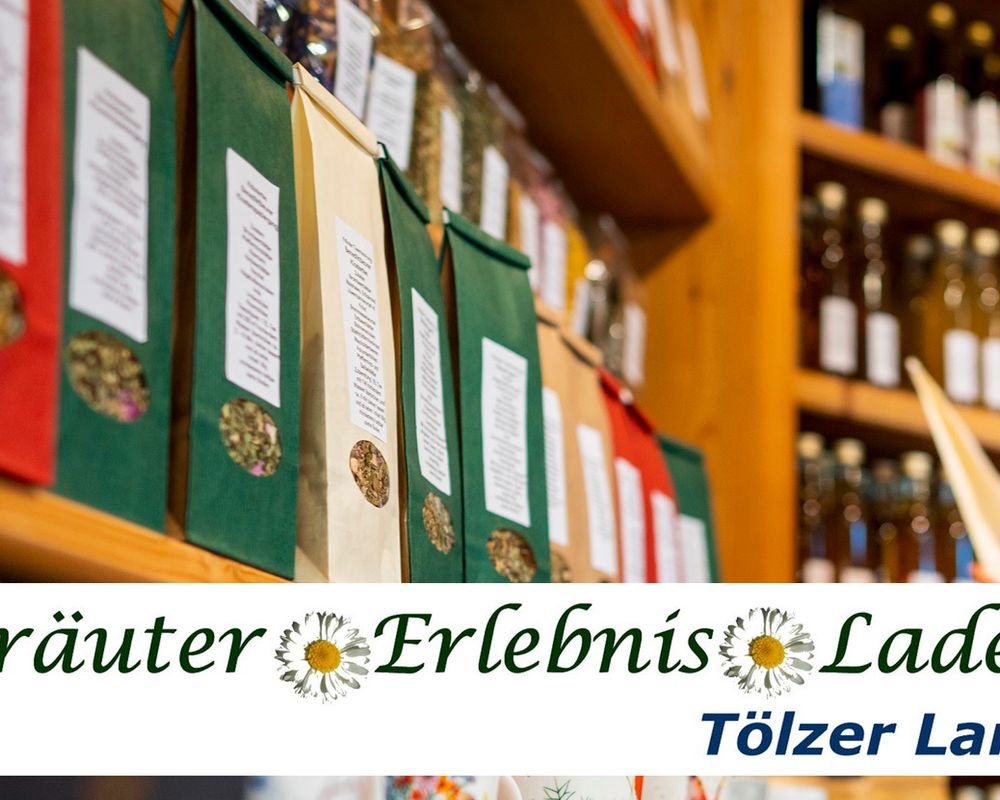 Produkte des KräuterErlebnisLadens Tölzer  Land von der lenggrieser Kräuterpädagogin Erika Ledermüller