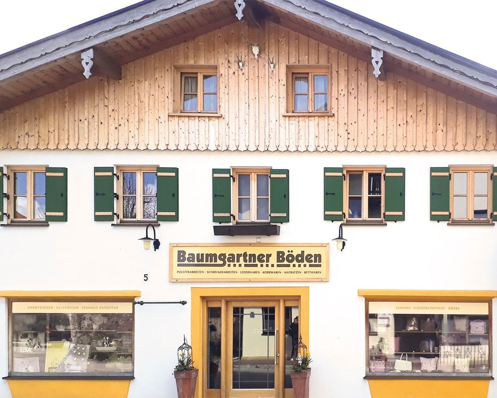 Außenansicht Laden Baumgartner Böden