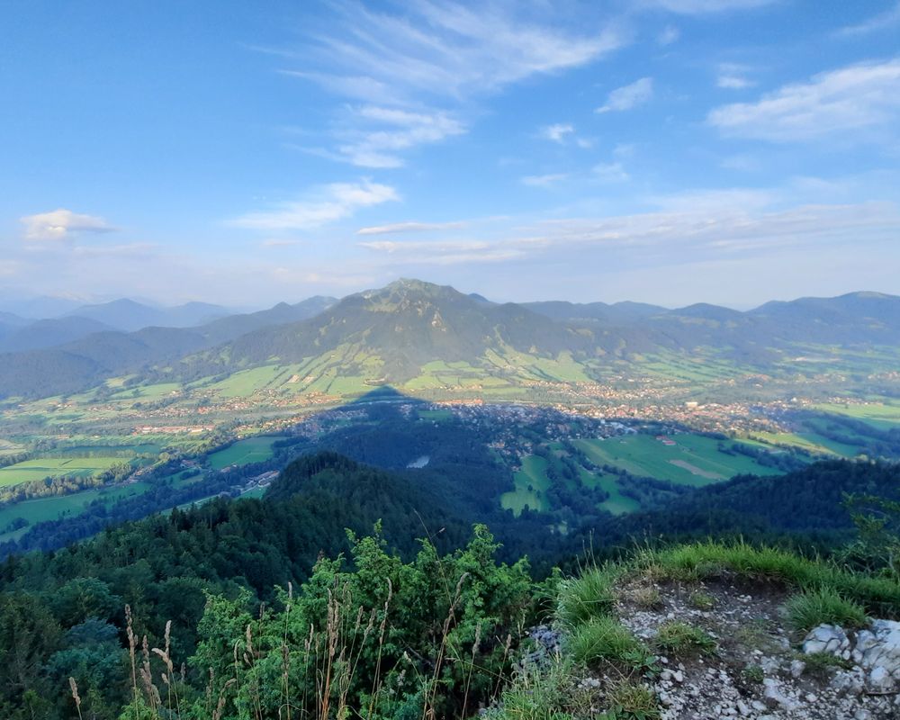 Blick vom kleinen Geirstein auf Lenggries